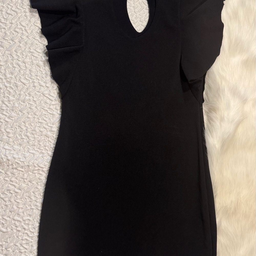 Elegant Black Bodycon Dress - Picture 4 of 13
